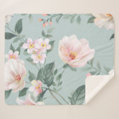 high-quality set of various watercolor flowersflow シェルパブランケット (正面(横))