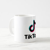 high quality TikTok mug コーヒーマグカップ (正面左)