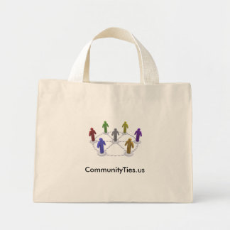 High Res commities_logo、CommunityTies.us ミニトートバッグ