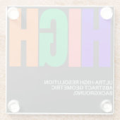 High-Resolution Abstract Art ガラスコースター (裏面)