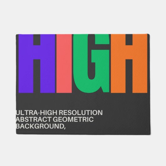 High-Resolution Abstract Art  ドアマット (正面)