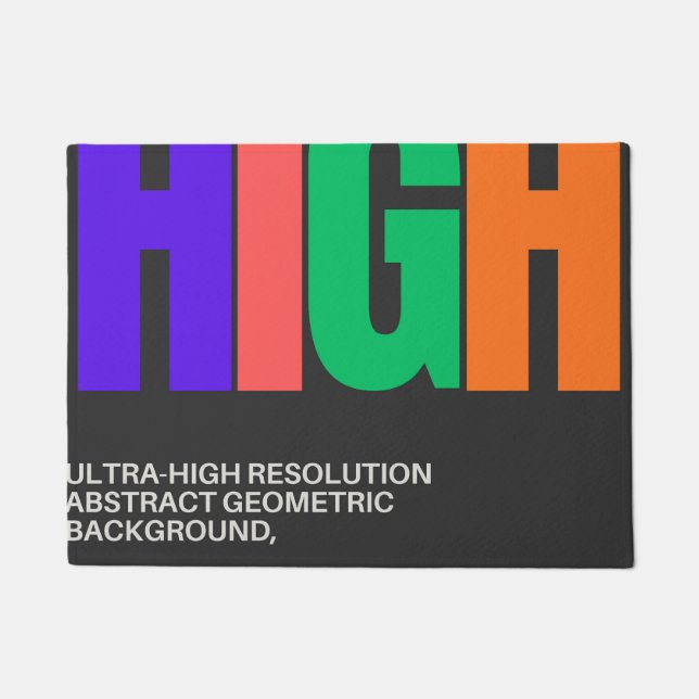 High-Resolution Abstract Art  ドアマット (正面)