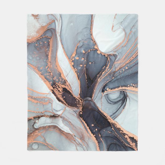 High resolution. Luxury abstract fluid art paintin フリースブランケット (正面)
