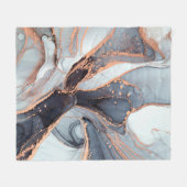 High resolution. Luxury abstract fluid art paintin フリースブランケット (正面(横))