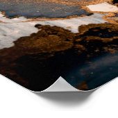 High resolution. Luxury abstract fluid art paintin ポスター (角)