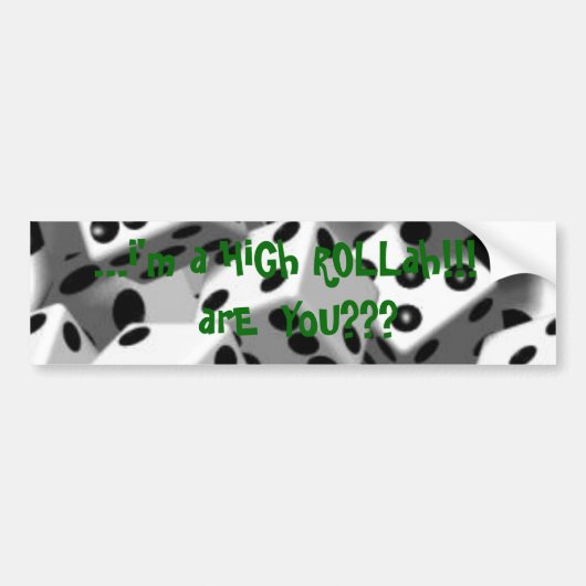 high_rollah_Bumperのステッカー バンパーステッカー (正面)