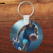 High School Basketball Player Photo Keepsake キーホルダー (裏面)