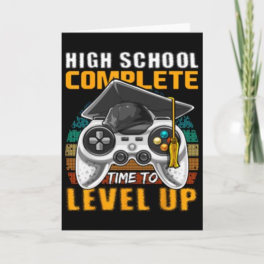 High School Complete Video Game Senior Graduation  カード (正面)