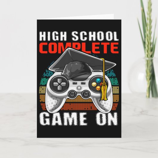 High School Complete Video Game Senior Graduation  カード (正面)