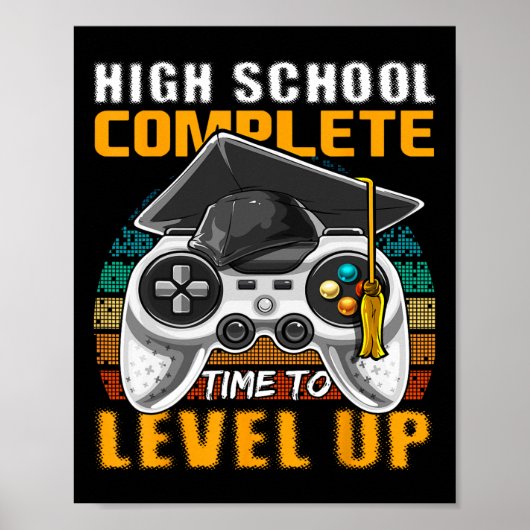 High School Complete Video Game Senior Graduation  ポスター (正面)