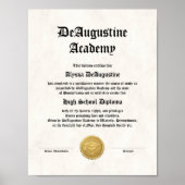 High School Diploma for Homeschool ポスター (正面)