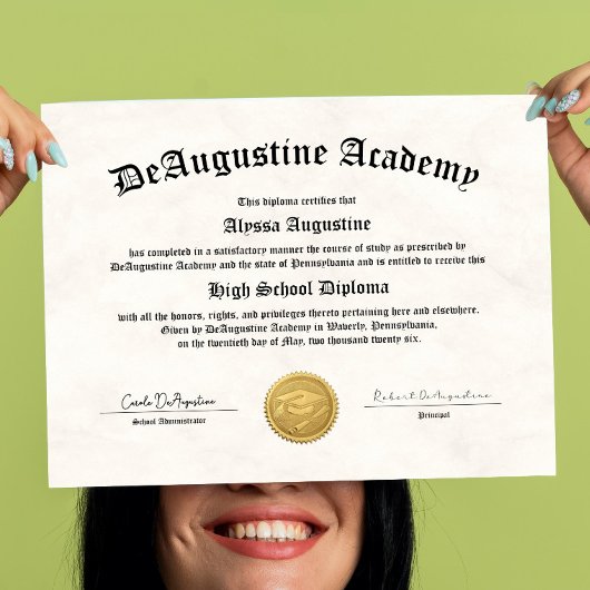 High School Diploma for Homeschool ポスター