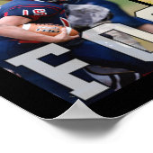 High School Football Senior Night 6 Photo Collage ポスター (角)