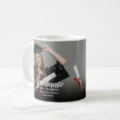 High School Graduate Modern Graduation コーヒーマグカップ (正面左)