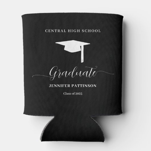 High School Graduate Modern Graduation Party 缶クーラー (裏面)