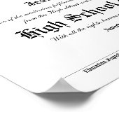  High School Graduation Graduate Diploma ポスター (角)