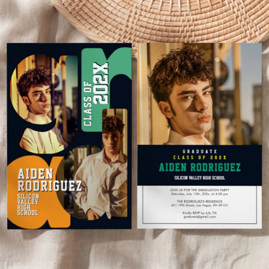 High School Graduation Invitation 招待状