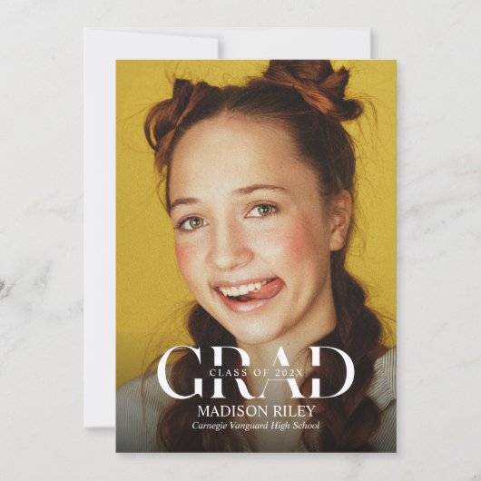 High School Graduation Invitation 招待状 (正面)