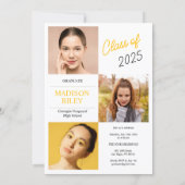 High School Graduation Invitation 招待状 (裏面)