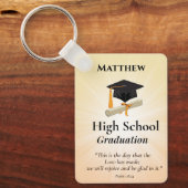 High School Graduation Personalized Sunburst キーホルダー (正面)
