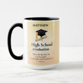High School Graduation Personalized Sunburst マグカップ (左)