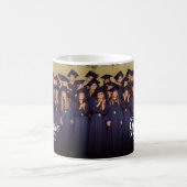 High School Group Class Photo Graduation コーヒーマグカップ (中央)