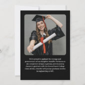 High School Modern Graduation 案内状 (裏面)