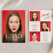 High School Photo Graduation Invitation 招待状