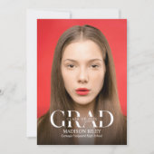 High School Photo Graduation Invitation 招待状 (正面)