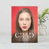 High School Photo Graduation Invitation 招待状 (スタンド正面)