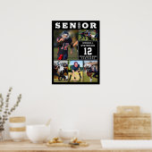 High School Sports Senior 5 Photo Collage ポスター (キッチン)