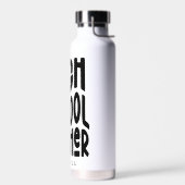 High School Teacher Minimalist Black Text ウォーターボトル (左面)