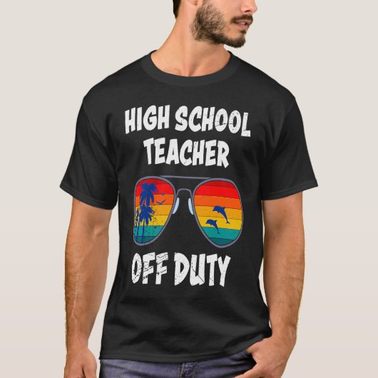 High school teacher off duty vacation teacher  1 tシャツ (正面)