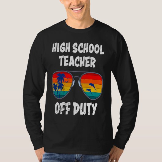High school teacher off duty vacation teacher  1 tシャツ (正面)
