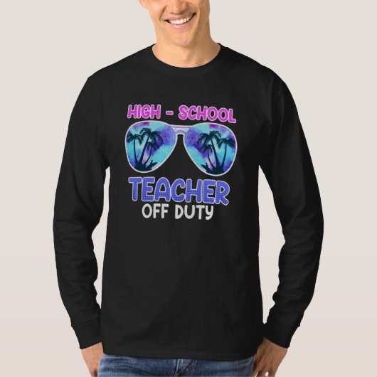 High school teacher off duty vacation teacher  2 tシャツ (正面)