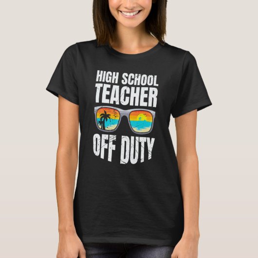 High school teacher off duty vacation teacher  3 tシャツ (正面)