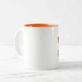 High School Teacher Powered by caffeine ツートーンマグカップ (正面左)