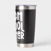 High School Teacher Simple Text  保温保冷タンブラー (左面)