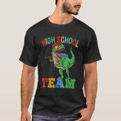 High School Team Rex Dinosaur Back To School Boys Tシャツ (正面)