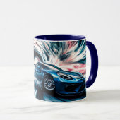 High Speed Sports Car Drifting Hard マグカップ (正面右)