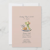 High Tea Bridal Showerの招待 招待状 (裏面)