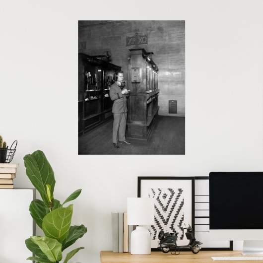 High Tech on Wall Street, 1928 ポスター (ホームオフィス)