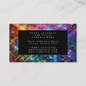 High Tech Rainbow Circuit Board Business Cards 名刺 (裏面)