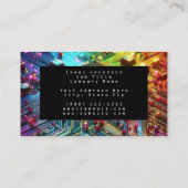High Tech Rainbow Circuit Board Business Cards 名刺 (裏面)