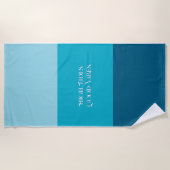 "High Tides. Good Vibes." Beach Towel ビーチタオル (正面)