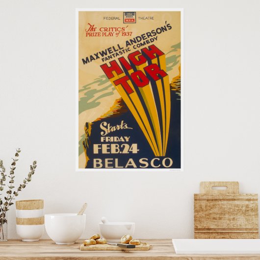 High Tor Maxwell Anderson 1937 WPA ポスター (キッチン)