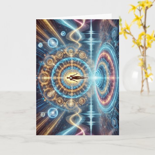 High Vibrational Blank カード (黄色い花)