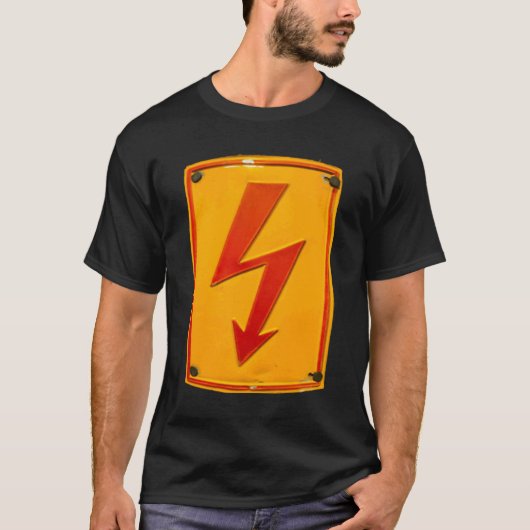 High voltage electrician action flash tシャツ (正面)