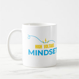 High Voltage Mindset Mug-Energy Motivation Design コーヒーマグカップ