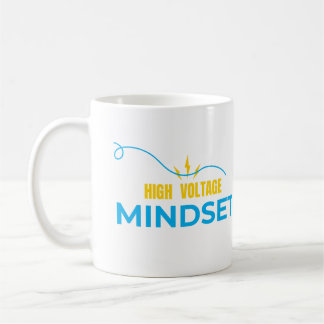 High Voltage Mindset Mug-Energy Motivation Design コーヒーマグカップ